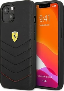 Ferrari Ferrari FEHCP13SRQUK iPhone 13 mini 5,4" czarny/black hardcase Off Track Quilted - Etui i futerały do telefonów - miniaturka - grafika 1