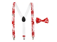 Halloween - Zestaw zakrwawione szelki + mucha 1 kpl. - miniaturka - grafika 1