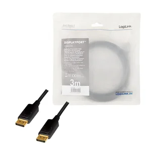 LOGILINK CDA0102 3m /s1x DisplayPort 1x DisplayPort - Kable komputerowe i do monitorów - miniaturka - grafika 2