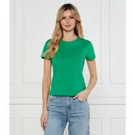 Koszulki i topy damskie - Tommy Hilfiger T-shirt Slim Fit - miniaturka - grafika 1