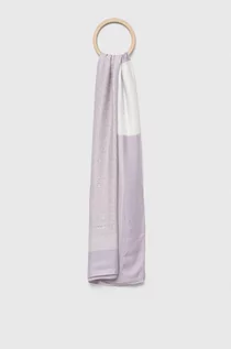 Apaszki i szaliki damskie - Calvin Klein chusta damska kolor różowy wzorzysta - grafika 1