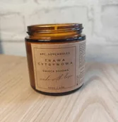 Świece - Świeca Sojowa Zapachowa Trawa Cytrynowa 120ml 27h / na komary muchy meszki - miniaturka - grafika 1