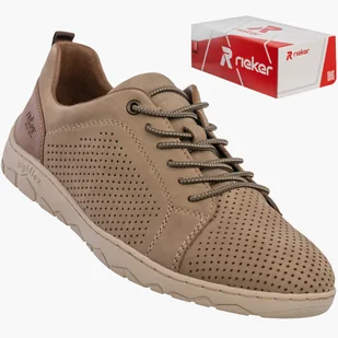 Buty Męskie RIEKER Półbuty Skórzane Sportowe Sneakersy Beżowe 08315-64 Beżowy 46 - Półbuty męskie Buty Męskie RIEKER Półbuty Skórzane Sportowe Sneakersy Beżowe 08315-64 Beżowy 46 - Półbuty męskie - miniaturka - grafika 1