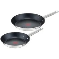 Zestawy garnków i patelni - Tefal zestaw patelni Cook Eat 24/28 cm B922S204 - miniaturka - grafika 1