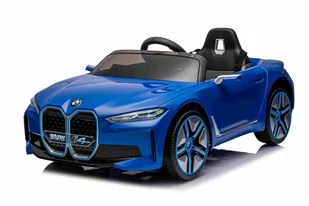 Autko BMW I4 na akumulator dla dzieci Niebieski + Wolny Start + EVA + Ekoskóra + Audio LED + Pilot - Pojazdy elektryczne dla dzieci - miniaturka - grafika 1
