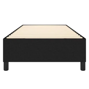 Lumarko Łóżko kontynentalne, czarne, obite tkaniną, 90x190 cm - Łóżka - miniaturka - grafika 6