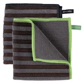 Ściereczki, gąbki, czyściki - Zestaw 2 ręczników kuchennych z mikrofibry Wenko Black Outdoor Kitchen Migro - miniaturka - grafika 1