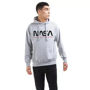 Nasa Męska bluza z kapturem Insignia, Szary melanżowy, L - Bluzy męskie - miniaturka - grafika 1