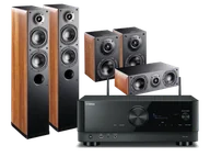 Kino domowe - Yamaha RX-V6A (czarny) + Nota 550 X (orzech) + Nota 740 X (orzech) + Nota 240 X (orzech) - miniaturka - grafika 1