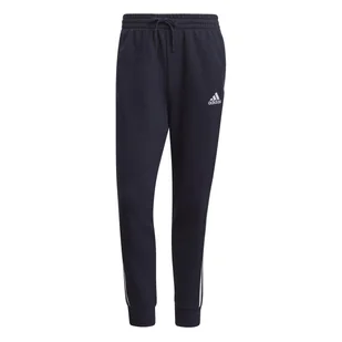 Spodnie dresowe męskie adidas ESSENTIALS FRENCH TERRY 3-STRIPES granatowe GK8888-L - Dresy męskie - miniaturka - grafika 1
