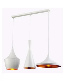 Lumina Deco Lampa potrójna FOGGI W3 LDP 7712-3 Biały - - Lampy sufitowe - miniaturka - grafika 1