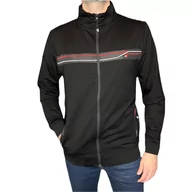 Bluzy męskie - Bluza męska rozpinana czarna bez kaptura XXL - miniaturka - grafika 1