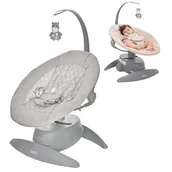 Leżaczki i huśtawki - LORELLI BELLA - LEŻACZEK, BUJACZEK GREY TREE - miniaturka - grafika 1