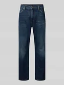 Spodnie męskie - Jeansy o kroju straight fit z czystej bawełny - miniaturka - grafika 1