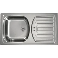 Zlewozmywaki - Alveus Zlewozmywak jednokomorowy z ociekaczem  Basic 150 1136531K Len 43.5x78 - miniaturka - grafika 1