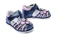 Buty dla dziewczynek - WOJTYŁKO 1S41021 granat, sandały dziecięce, rozmiary: 20-23 - Wojtyłko - miniaturka - grafika 1