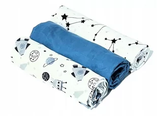 Czas Bobasa Pieluchy Pieluszki Muślinowe Premium 3Szt 70X75Cm Kosmos - Pieluchy - miniaturka - grafika 1
