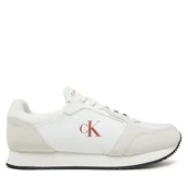 Sneakersy męskie - Sneakersy Calvin Klein Jeans Retro Sock Runner Mg YM0YM01152 Biały - miniaturka - grafika 1