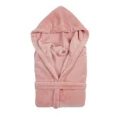 Szlafroki dla dzieci - Różowy dziecięcy szlafrok z mikropluszu Tiseco Home Studio, rozm. 122-128 - miniaturka - grafika 1