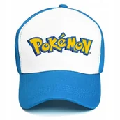 Czapki i chusty sportowe męskie - CZAPKA NIEBIESKA Z DASZKIEM DZIECI PREZENT FANA POKEMON ANIME GRY MIX WZORY - miniaturka - grafika 1