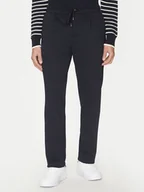 Spodnie męskie - Tommy Hilfiger Spodnie materiałowe Punto MW0MW39197 Granatowy Regular Fit - miniaturka - grafika 1