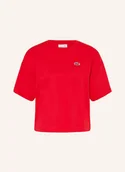 Koszulki i topy damskie - Lacoste T-Shirt rot - LACOSTE - miniaturka - grafika 1