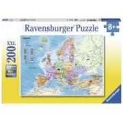 Puzzle - Ravensburger  Puzzle XXL 200 Polityczna mapa Europy - miniaturka - grafika 1