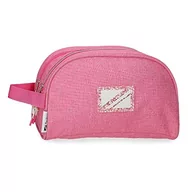 Kosmetyczki, organizery i kuferki - Pepe Jeans Luna Neceser Dwie przegrody adaptacyjne 26x16x12 cms Poliester Różowy, Różowy, Neceser Dos Compartimentos Adaptable, regulowana kosmetyczka dwukomorowa - miniaturka - grafika 1