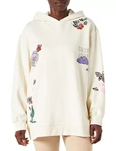 Wrangler Damska bluza z kapturem oversize, Vanilla Ice, Large - Bluzy damskie - miniaturka - grafika 1