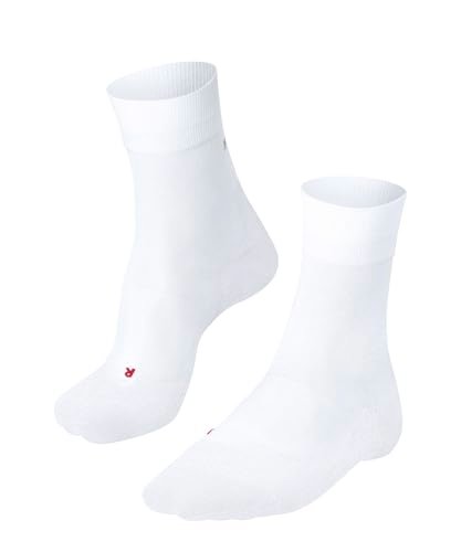 FALKE Kobiety Skarpety do biegania RU4 Endurance Comopression W So bawełna materiał funkcyjny kompresyjne 1 Para, Biały White 2000, 37-38