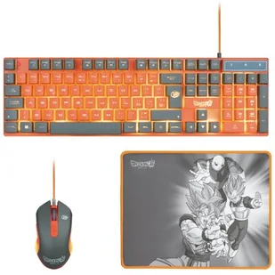 Zestaw Dla Gracza Fana Dragon Ball Z 3W1 Klawiatura Mysz Podkladka - Zestawy myszka + klawiatura - miniaturka - grafika 1