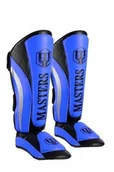 Ochraniacze do sportów walki - Nagolenniki NS-PU-FT, niebieskie - miniaturka - grafika 1