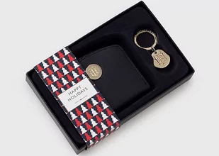 Tommy Hilfiger Zestaw portfel + brelok AW0AW14008 one size TH Chic Med Wallet And Charm - Portfele - miniaturka - grafika 1