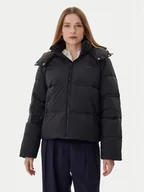 Kurtki damskie - Lacoste Kurtka puchowa BF3262 Czarny Relaxed Fit - miniaturka - grafika 1