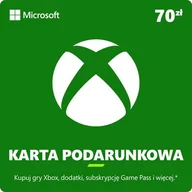 Kody i doładowania cyfrowe - Microsoft Xbox Live 70 zł - miniaturka - grafika 1