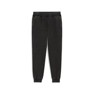 Spodnie damskie - Damskie Spodnie PUMA ESS ELEVATED COMFORT WASH SWEATPANTS FL 68810401 – Czarny - miniaturka - grafika 1