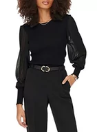 Swetry damskie - ONLY Women's ONLMANILLA L/S KNT sweter damski, czarny, L (3 sztuki) - miniaturka - grafika 1