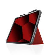 Etui do tabletów - STM Dux Plus - Etui pancerne iPad 10.9" (2022) MIL-STD-810G z funkcją ładowania Apple Pencil (Red) - miniaturka - grafika 1