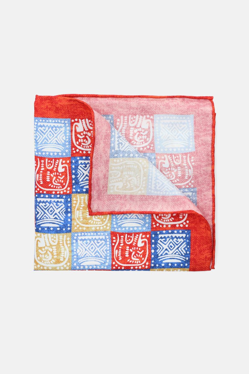 Poszetka Mixkolor Jedwabna Patchwork