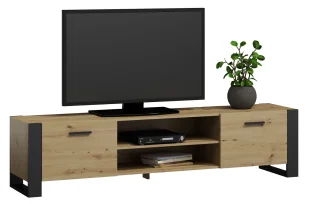Nowoczesna szafka RTV dąb artisan 185 cm M6-A03 - Szafki RTV - miniaturka - grafika 1