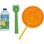 Zabawki interaktywne dla dzieci - Zabawka FRU BLU Łapacz baniek Dino + Płyn DKF0913 - miniaturka - grafika 1