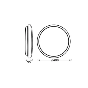 OSRAM Lampa sufitowa LED ORBIS LONDON, czarny, metal - Lampy sufitowe - miniaturka - grafika 1