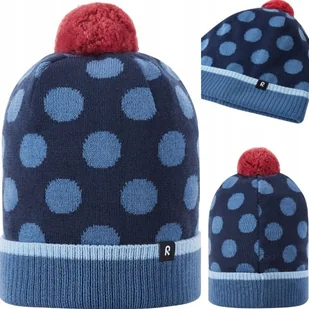 Czapka dziecięca Reima Jenkka 52/54 błekit oceanu merino ciepła oddychająca - Czapki dla dzieci - miniaturka - grafika 1