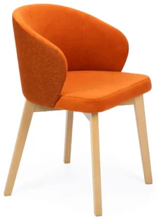 Pomarańczowe krzesło kubełkowe dąb artisan F3-F36 - Krzesła - miniaturka - grafika 1