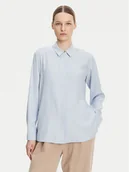 Koszule damskie - Tommy Hilfiger Koszula WW0WW44045 Błękitny Relaxed Fit - miniaturka - grafika 1