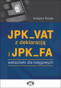 Tomala Grzegorz JPK_VAT z deklaracją i JPK_FA - Finanse, księgowość, bankowość - miniaturka - grafika 1