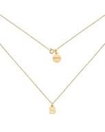 Naszyjniki - Złoty naszyjnik z małą literką - miniaturka - grafika 1