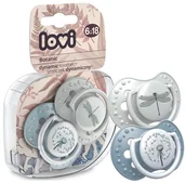 Smoczki uspokajające - LOVI SMOCZEK DYNAMICZNY ORTODONTYCZNY 2szt. 6-18 m - miniaturka - grafika 1