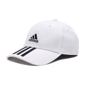 Czapki damskie - Adidas Czapka z daszkiem Baseball 3-Stripes Twill Cap FQ5411 White/Black/Black - grafika 1