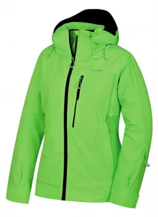Kurtki narciarskie - Damska narciarska kurtka HUSKY Montry L neon zielony - grafika 1